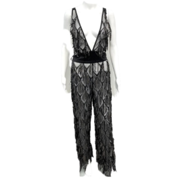 Fashion Nova Pants - Fashion Nova black Only VIP Status jumpsuit NWT size S